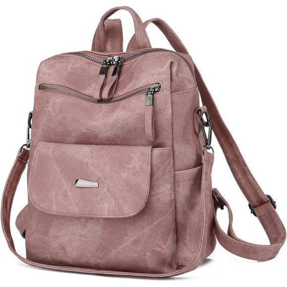 Backpack Purse for Women, Women Backpack Purse Small Leather Waterproof